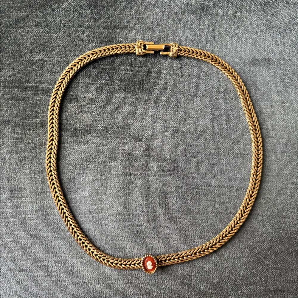 gold toned choker